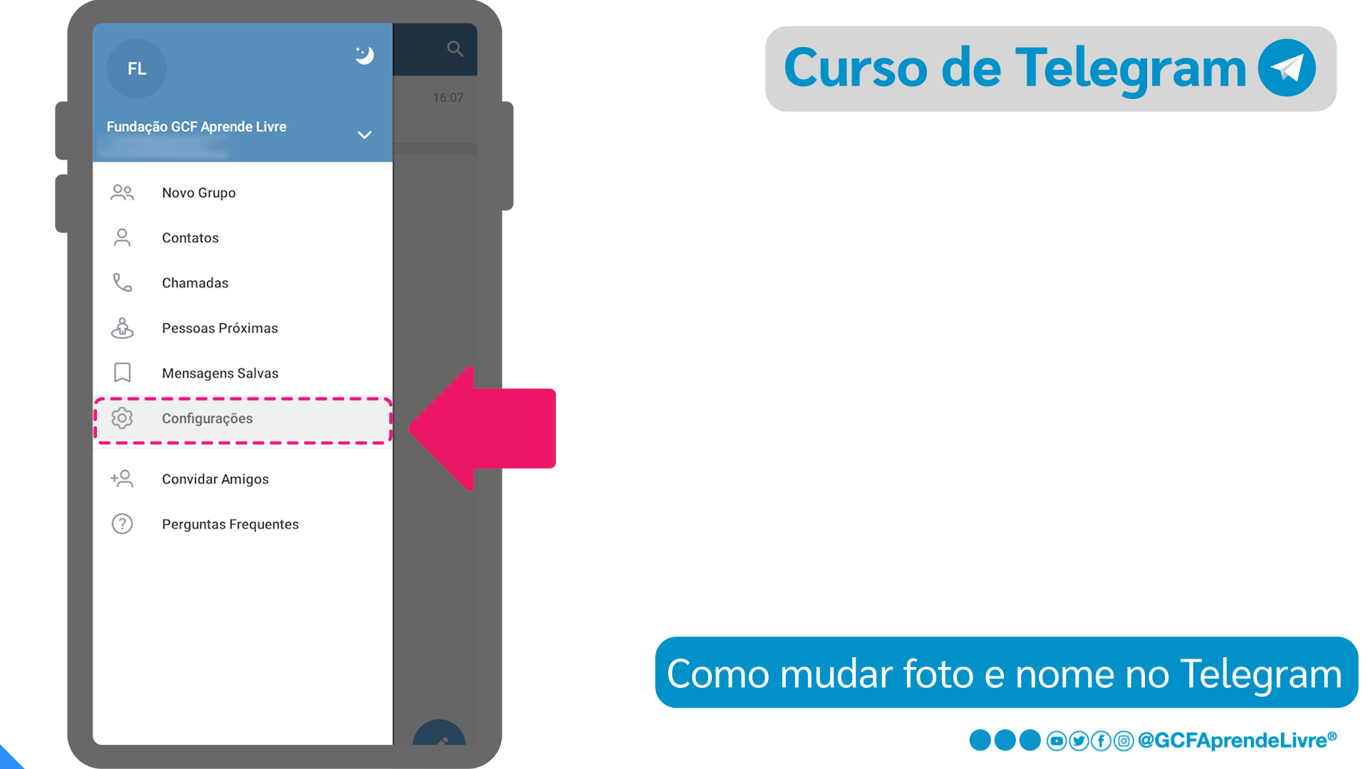 Como mudar nome e foto de perfil do Telegram: passo 2